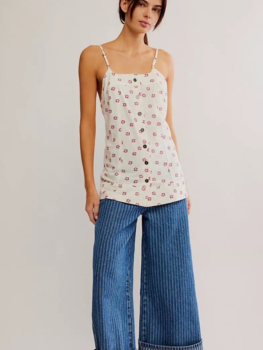 Free People Maddie Printed Tunic  Size Small
